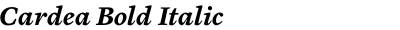 Cardea Bold Italic